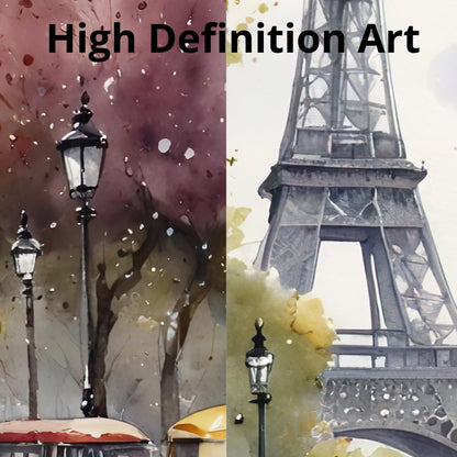 Paris wall art france paris posters french wall art Landscape Printable Art Paris art Print Landscape Photography Prints Paris photography Vintage Oil Painting - DIGITAL DOWNLOAD